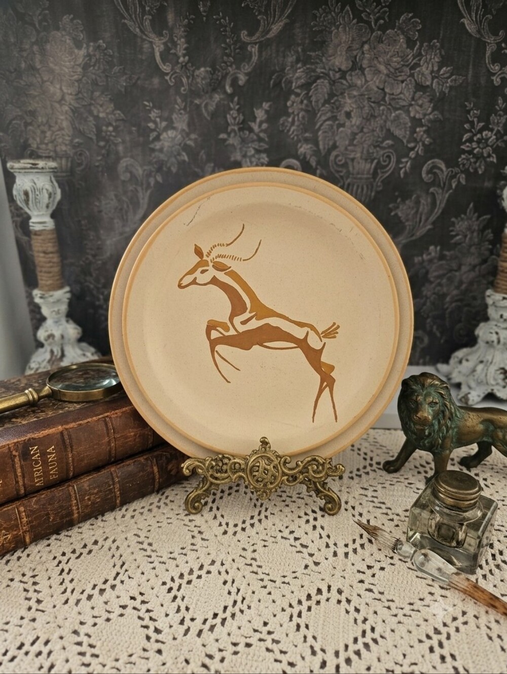 Vintage 1986 Maurice Chevalier Gazelle Plate
